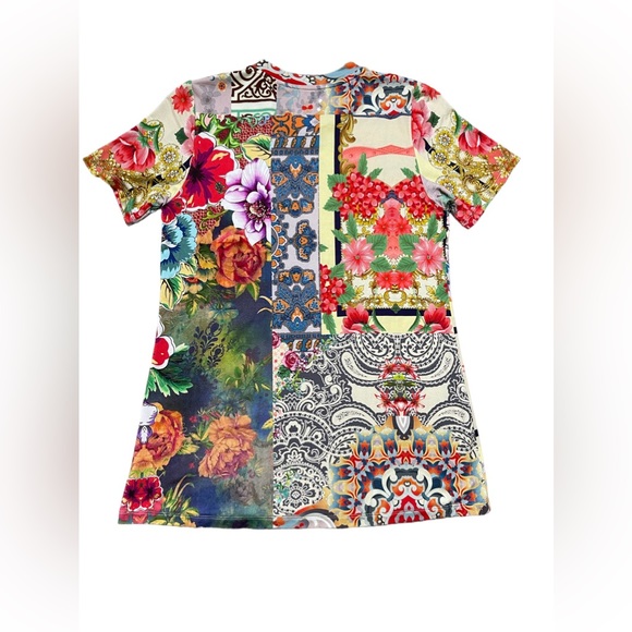 Johnny Was Catalina Block Favorite Crew Neck Tee Size Small NWOT Sold Out - Picture 4 of 5